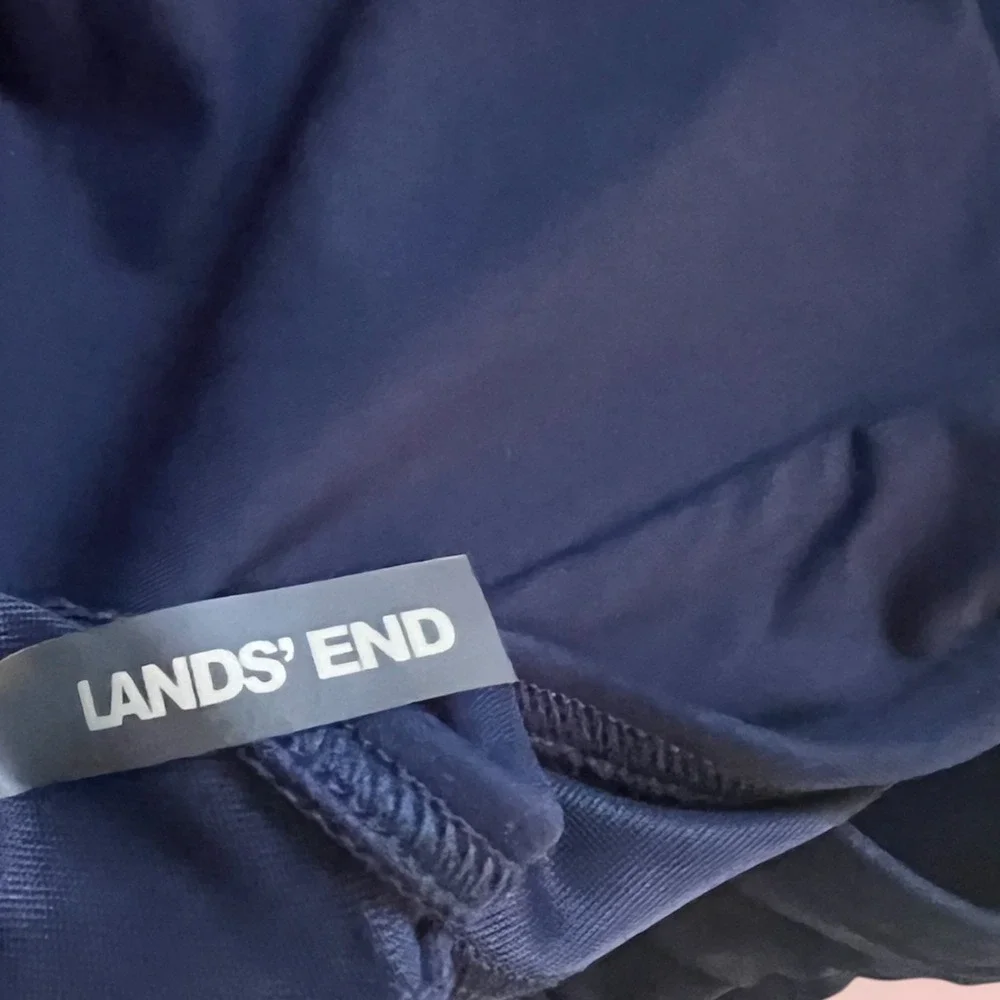 Lands' End‎ 26W Navy High Waisted Bikini Set Plus Size Swimwear
